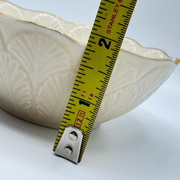 Lenox Greenfield Collection Bon Bon Bowl Gold Trim 4.5" Cream Discontinued - Picture 3 of 6